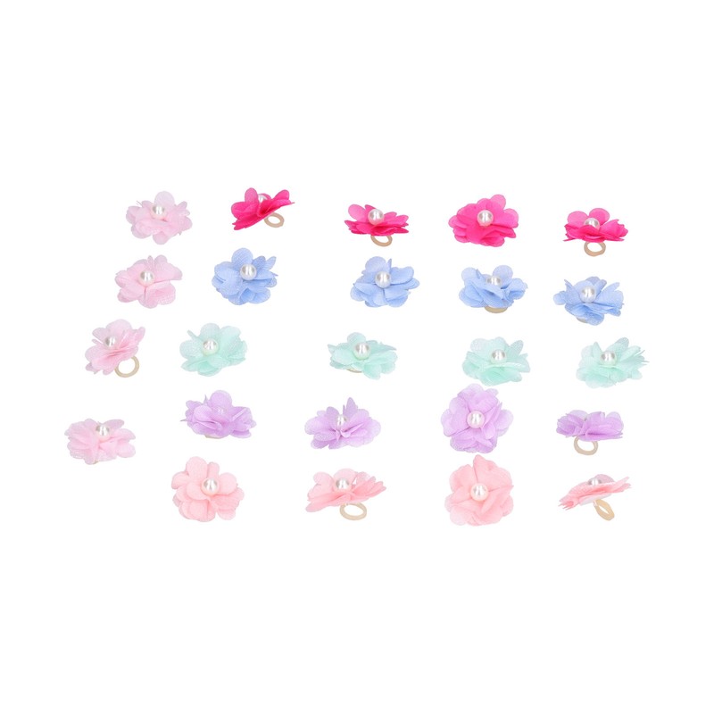 Pet Dog Flower Rubber Band Small Dog Top Knot Small