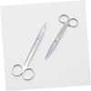 Mikinona 2pcs Stainless Steel Pet Hairdressing Scissors Ergonomic Design with