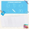 Zonon 30 Pcs A4 3 Rings Tansparent Zipper Binder Pouches