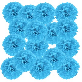 PATIKIL Paper Flowers, Pom Pom Flowers, 20 Pieces, Flower Paper, Hinamatsuri Decoration, Party Goods, Birthday, Wedding, Graduation, 100th Celebration, Cultural Festival, School Entrance Celebration