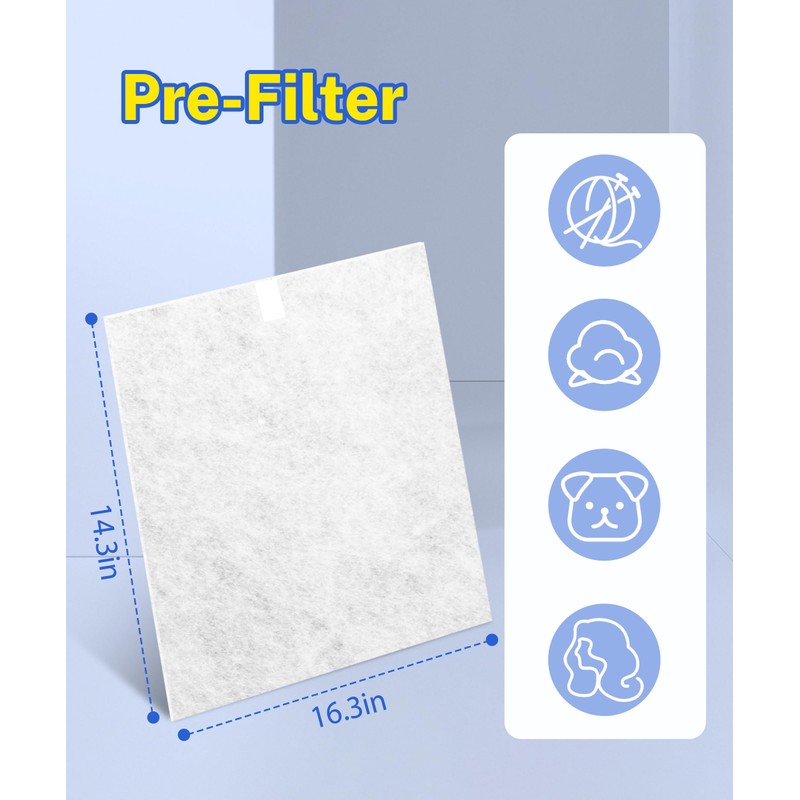 Facecool Replacement Filter Kit Compatible with Rabbit Air A3 MinusA3