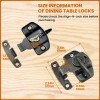 Ziuzi 6 Sets Table Leaf Latch Lock Hardware Heavy Duty