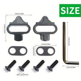 Compatible with Shimano SPD Cleats 2 Pcs SPD Cleats for Cycling Shoes Shimano SPD Cleats for Indoor Cycling Mountain Bike Road Cycling Non Slip Durable Performance