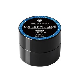 Finger Secret Nail Rhinestone Glue - Durable Nail Gem Adhesive, for Securing Nail Gems, Rhinestones & 3D Nail Charms, Long-Lasting Rhinestone Glue for Nails