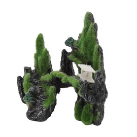 ZIZEV Adorno de Rocalla para Acuario, Decoración de Rocalla de Musgo de Resina para Acuario