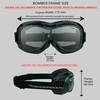 Bikershades Motorcycle Goggles Over Eye Glasses with Polycarbonate Safety Clear