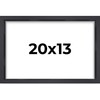 13x20 Shadow Box Frame Contemporary Black | 3/4" Depth of