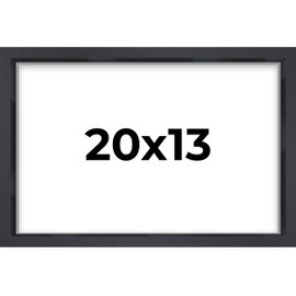 13x20 Shadow Box Frame Contemporary Black | 3/4" Depth of Usable Space| Interior Size 13x20 or 20x13 Inches| UV Resistant Acrylic, Acid-Free Backing, Wall Hangers | Made in USA