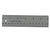 Ludwig Precision Non-Slip Backed Aluminum Straight Edge Ruler, 6-INCH, Silver
