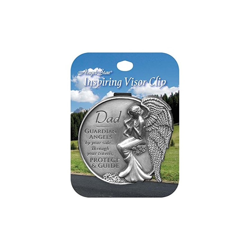 AngelStar 15681 Dad Guardian Angel Visor Clip Accent, 2-1/2-Inch ,