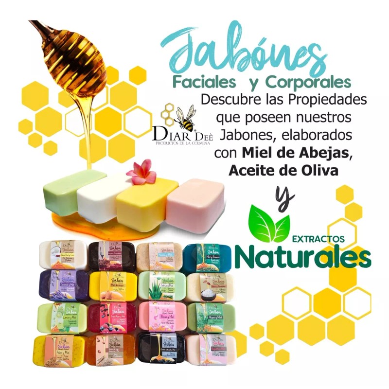 Diardee Jabones Artesanales, Jabones Glicerina, Jabón Miel De Abeja