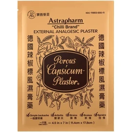 Astrapharm Chilli Brand Porous Capsicum Plaster 24 patches.