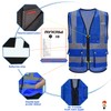 A-SAFETY High Visibility Mesh Safety Reflective Vest with Pockets and
