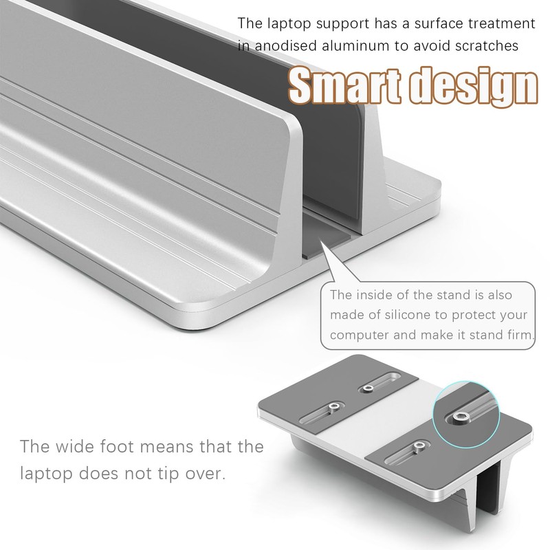 INF Vertical Laptop Stand Black