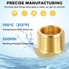 Kozelo 2pcs 3/8" NPT Female to 1/8" NPT Female Solid