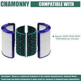 CHAMONNY TP04 Replacement Filter, Compatible with Dyson HP04 TP04 DP04 TP05 DP05 Air Purifier, Compared to Part # 968707-04, 968708-04, 969048-01 (2)