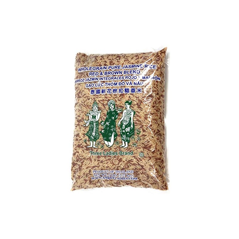 5 Pounds Three Ladies Brand Whole Grain Pure Jasmine Rice