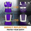 HYCOPROT Safety Vest for Women High Visibility Mesh Reflective Strips