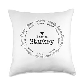 Starkey Family Name - Mom Name Mothers Day Throw Pillow