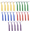 Angzhili 25 Pcs Interdental Angle Brushes, Reusable Dental Cleaners, Oral