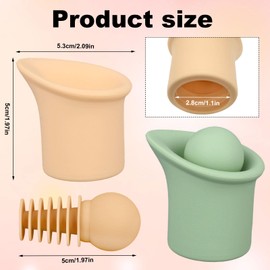 2 Set 2 In 1 Silicone Wine Bottle Stoppers & Pourers, Wine Spout Sealer Preserver Glass Champagne Caps with Vacuum Reusable & Easy to Clean Home Bar Restaurant Accessories(Green, Beige)