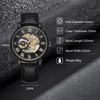 rorios Men's Watches Mechanical Automatic Watch Luminous Watches with Leather