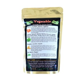 Heirloom Vegetable and Fruit Seeds 38 Varieties - Non-Hybrid and No Pesticides and Non-GMO Survival Garden Seed Bank