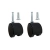 Shepherd 2" Smooth-Rolling Twin Wheel Office Chair Casters, Dual-Wheel Swivel