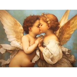 LXTONG Angel Baby Diamond Art Kit, 5D Full Round Drill, 16X12 inches