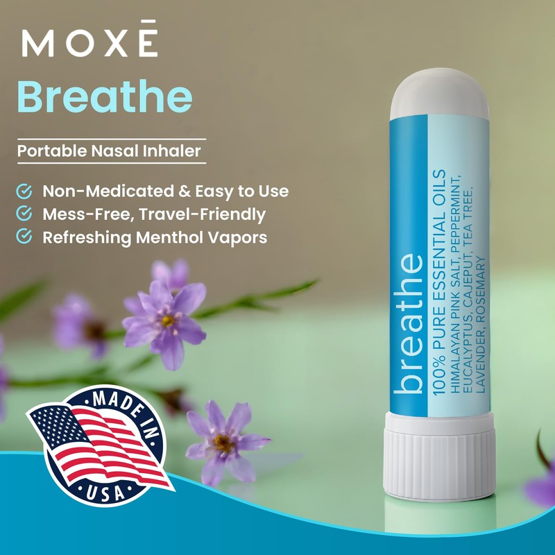 MOXE Breathe | Himalayan Salt Inhaler | Help Clear Congestion,