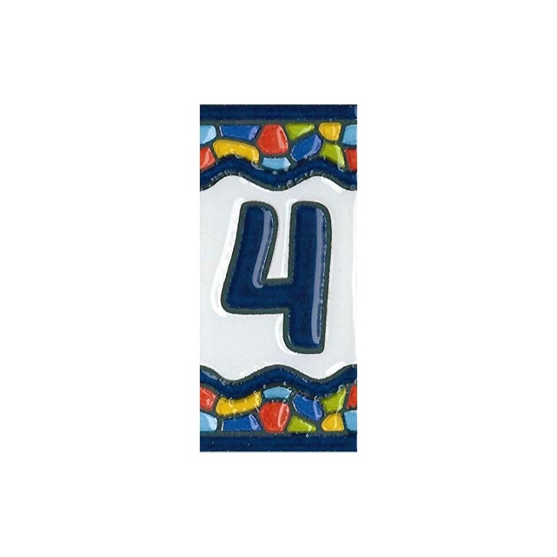 House Tile Numbers, Spanish Ceramic Numbers & Letters Tiles, Church