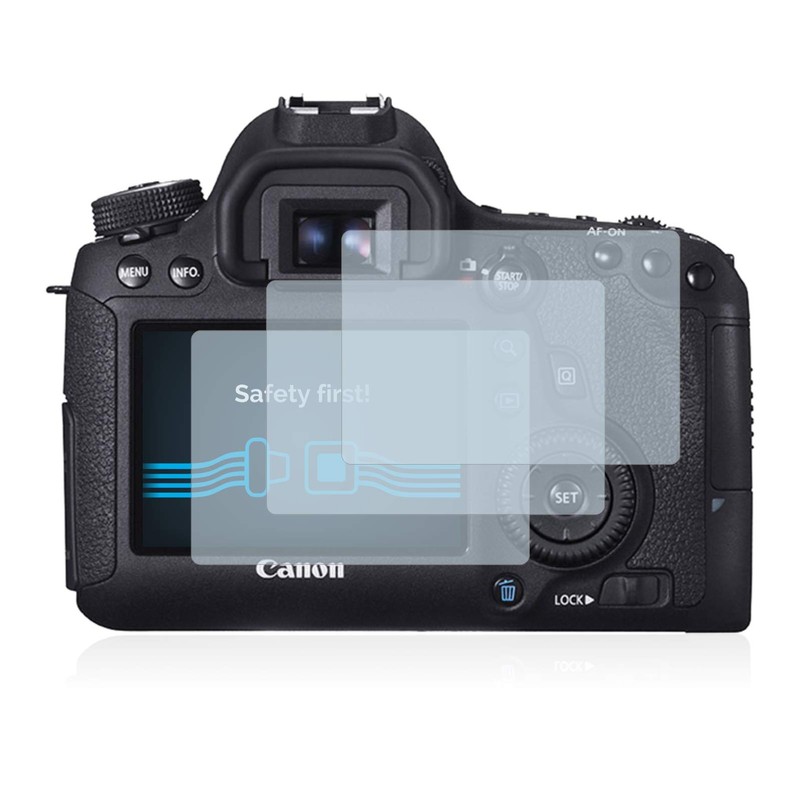Savvies 6 Pack Screen Protector compatible with Canon EOS 6D