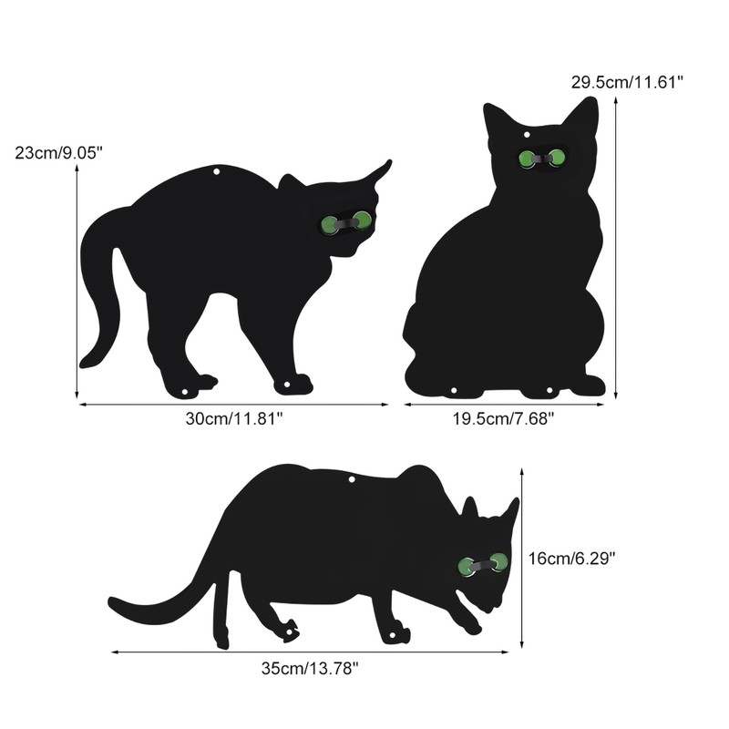 3 x Mental Scarers Cats Stop Pest Control Get Rid