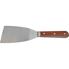 Haromac paint scraper 60 mm, rust-proof stainless steel with rosewood handle, continuous tapered mouth, 10046063SB.