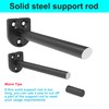 Neevolve Floating Shelf Bracket（1/4 Inch Thick 4 Pack, 10 Inch