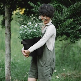 LITLANDSTAR 100-Pack 5 Gallon Grow Bags, Heavy Duty Thickened Nonwoven Aeration Fabric Pots with Handles, Aeration Grow Bags for Vegetable/Flower/Plant