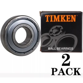 Timken 2PACK TIMKEN 6203-ZZ 17X40X12MM Double Metal Sealed Bearings