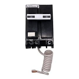 EATON CORPORATION GFTCB230 Cutler Hammer Ground Fault Circuit Breaker, 30 A, 120/240 Vac, 10 Kaic, 14-4 Awg, 2 Poles