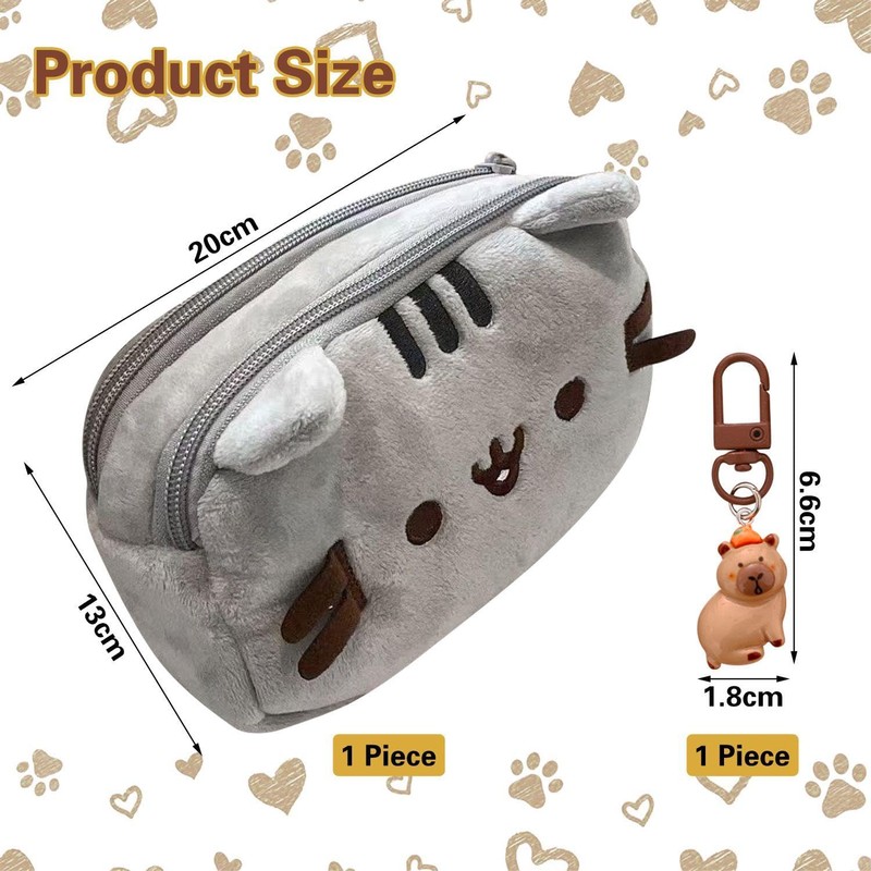 1 Piece Cat Pencil Bag and 1 Piece Bag Pencil,