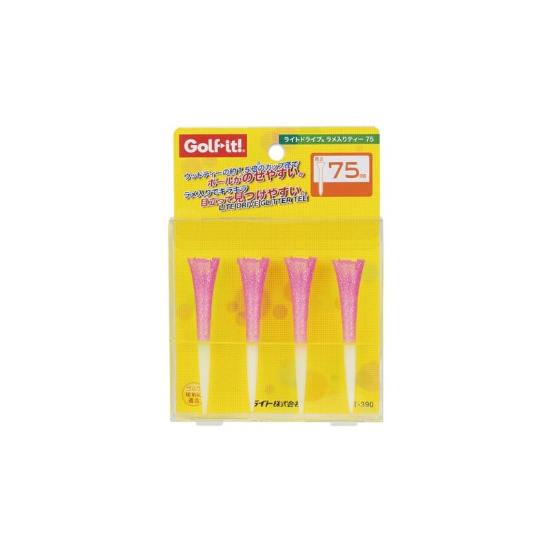 LITE T-390 Light Drive Glitter Tee 3.0 inches (75 mm)