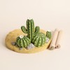 WAIT FLY Cactus Pattern Paper Towel Holder Stand Resin Tissue