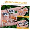 FOMIYES 2 Pairs Cute Cow Drop Earrings for Lightweight Animal