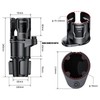 Upgrade Dual Cup Holder Expander, 2 in 1 Multifunction Cup