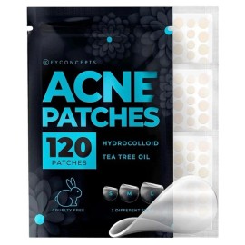 KeyConcepts Acne Healing Patches 120 Clear Patches NEW w/Tea Tree Oil to Soothe