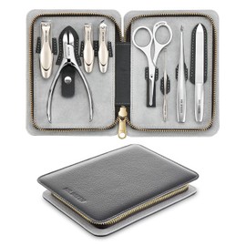 MR.GREEN Set de Manicura 8 En 1, Kit Profesional de Pedicura, Kit de Manicura de Acero Inoxidable, Kit de Viaje Portátil para El Cuidado de Las Uñas, Cortaúñas Y Herramientas de Pedicura con Estuche d