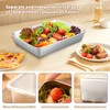 Anseom Pack of 2 Stainless Steel Food Boxes, Dishwasher, Freezer