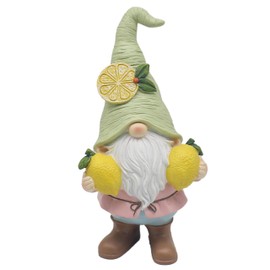Lesser & Pavey Lemon Garden Gnome Figurines Statues For Home Decor | Ideal Ornaments Friendship Gifts For Women & Men | Lovely Table Centerpiece & Living Room Accessories