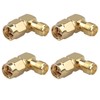Futheda 4PCS SMA Male to RP-SMA Female (with Pin) Adapter