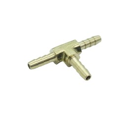 CDQBWKJGFJ 3 Pcs Brass Hose Barb Tee 3/16" x 3/16" x 3/16" Barbed T Fitting 3 Ways