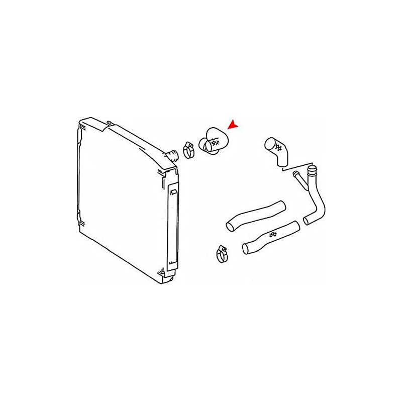 URO Parts 110 501 2282 Upper Radiator Hose